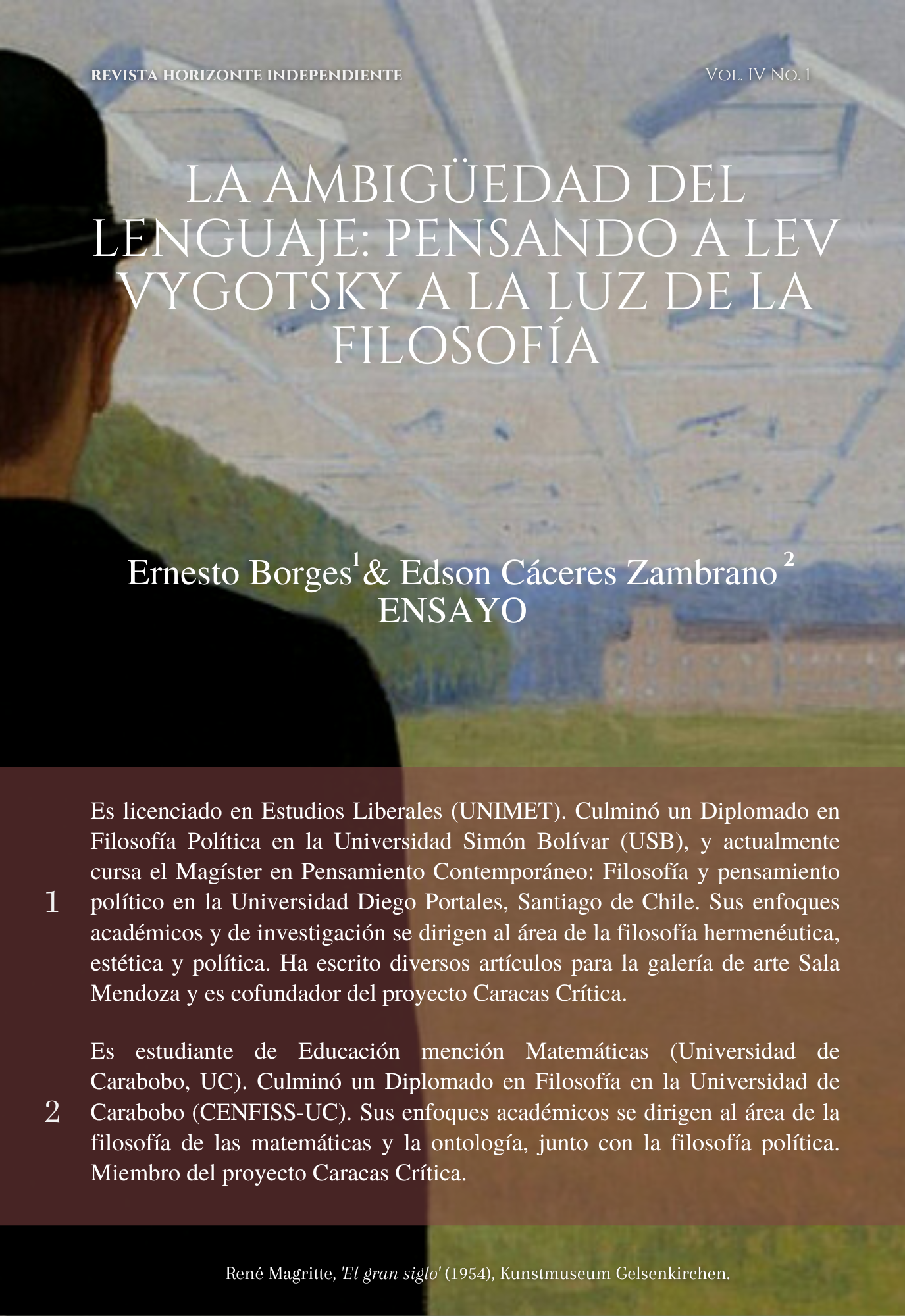 La ambigüedad del lenguaje: pensando a Lev Vygotsky a la luz de la filosofía