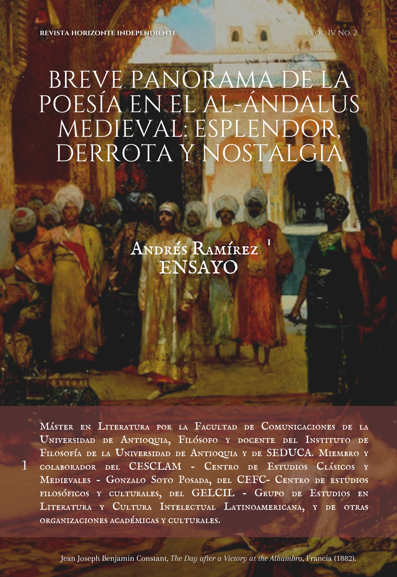 Breve panorama de la poesía en el Al-ándalus medieval: esplendor, derrota y nostalgia